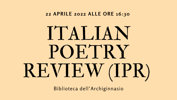 ITALIAN POETRY REVIEW (IPR)