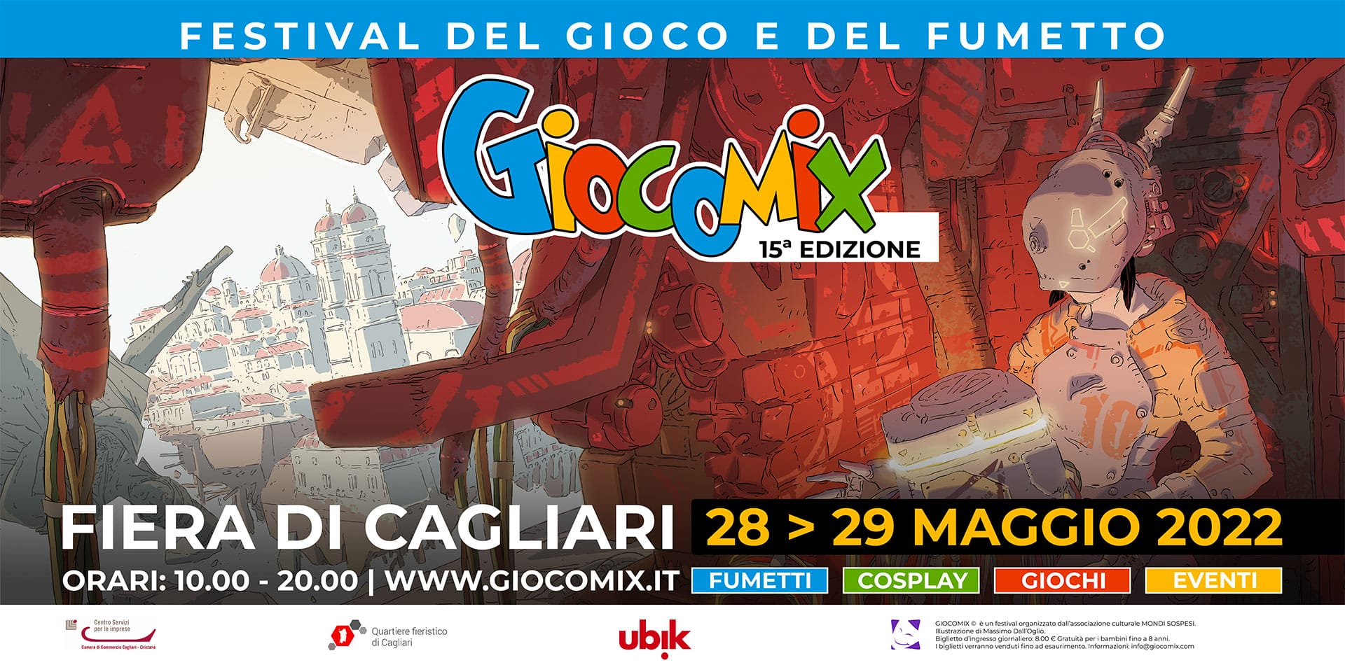 GIOCOMIX IN FIERA A CAGLIARI IL 28 E 29 MAGGIO!