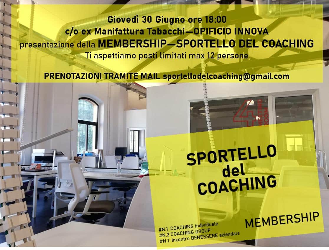 MEMBERSHIP dello “Sportello del Coaching”