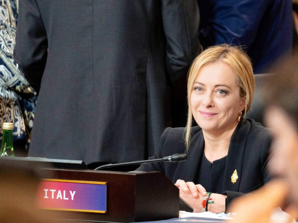 La Premier Meloni al G20.