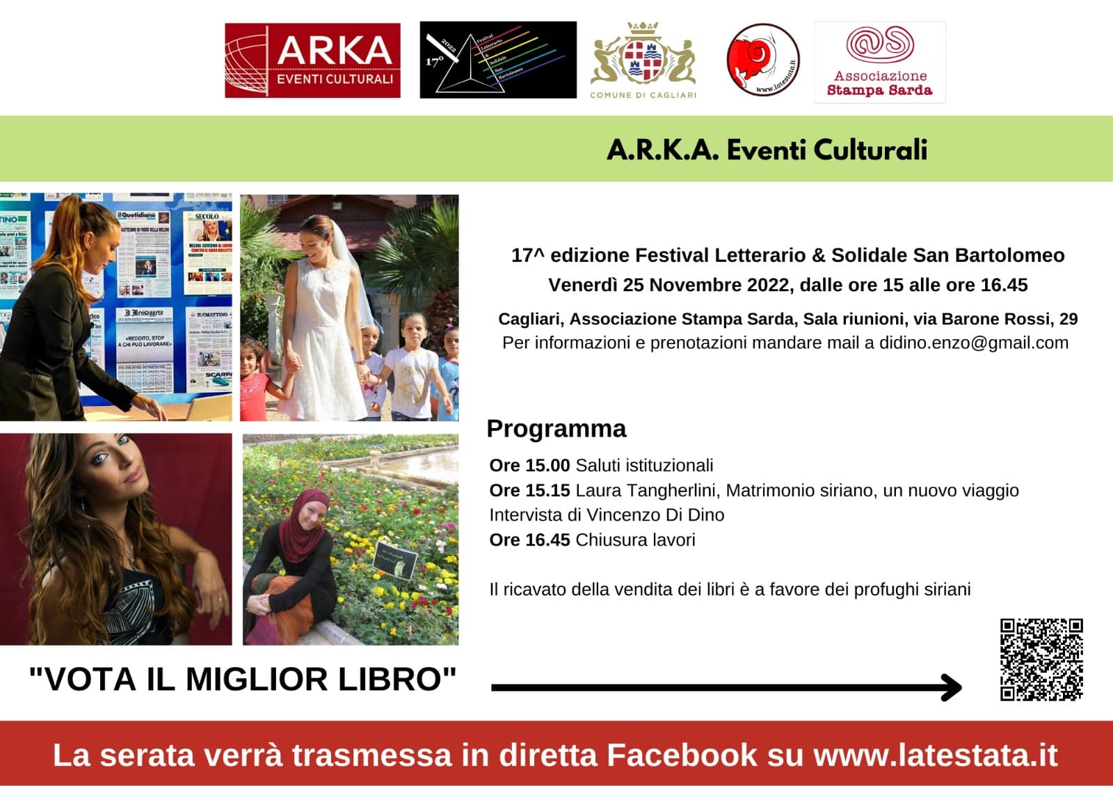 LAURA TANGHERLINI (RAINEWS24) AL FESTIVAL SAN BARTOLOMEO
