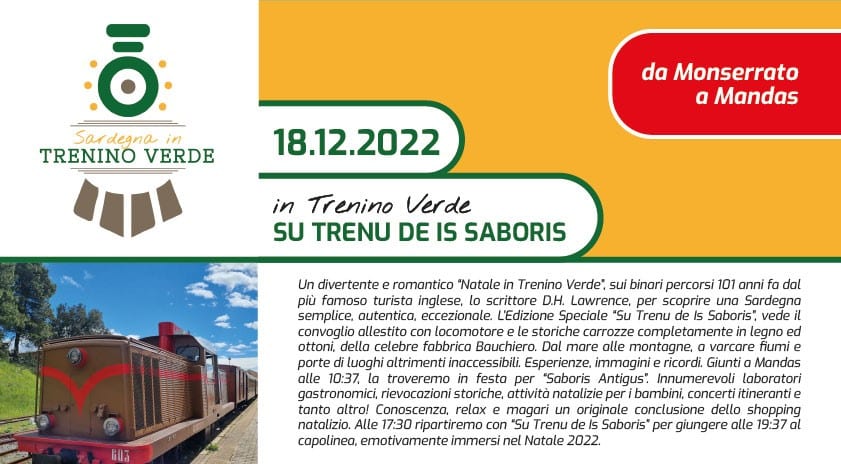 TRENINO VERDE DI NATALE PER SABORIS ANTIGUS – MANDAS