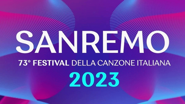Locandina della 73esima edizione di Sanremo.