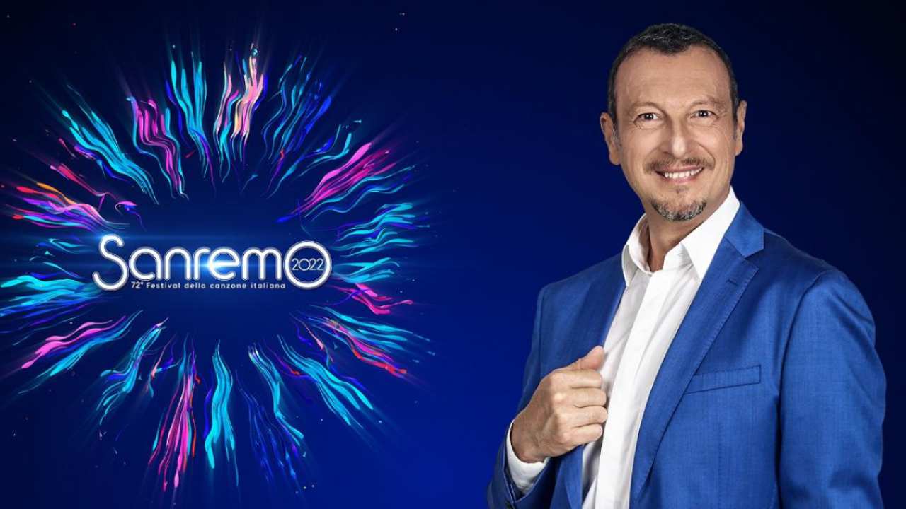 Il presentatore Amadeus.