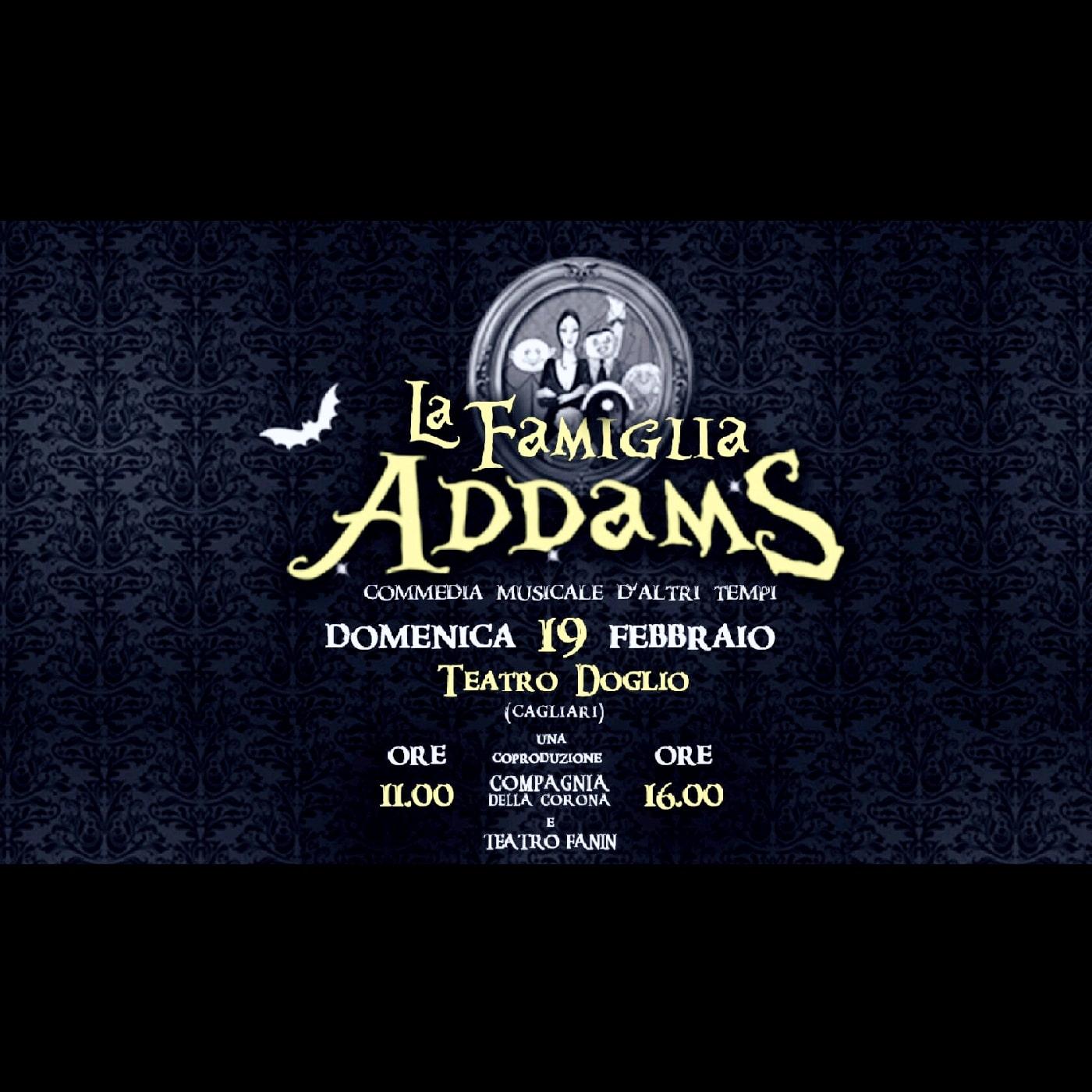 Carnevale con la Famiglia Addams al Teatro Doglio