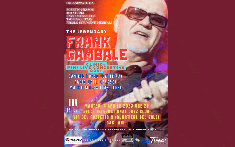 Cagliari: Frank Gambale al Bflat
