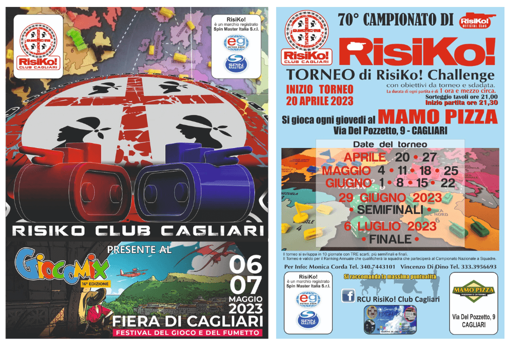 TORNEO DI RISIKO E PARTECIPAZIONE AL GIOCOMIX 2023