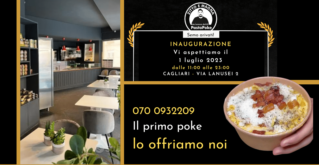 Zitto e Magna: La novità del poke sposa la tradizione Romana arriva a Cagliari