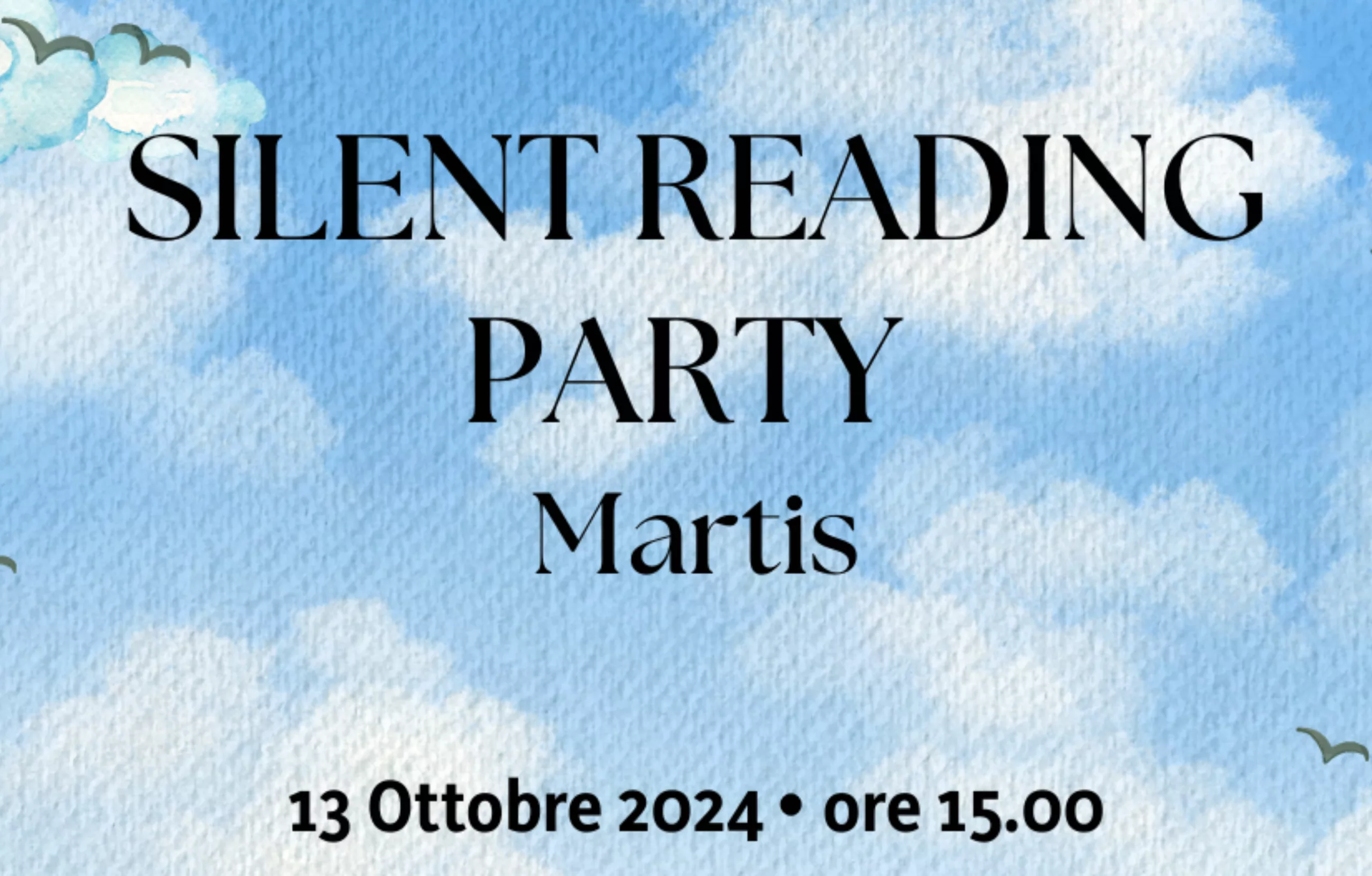  “Martis in poesia” e Silent reading